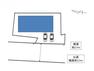 区画図 【区画図】駐車場は並列二台可能です。