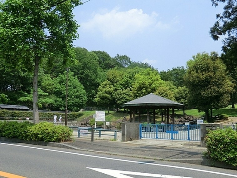 公園 王禅寺ふるさと公園 水と緑をテーマとして作られた公園で、多目的広場、芝生広場、遠見の広場、多摩川をイメージした流れ、自然林を生かした散策道、富士山を眺望できる展望広場等がある。