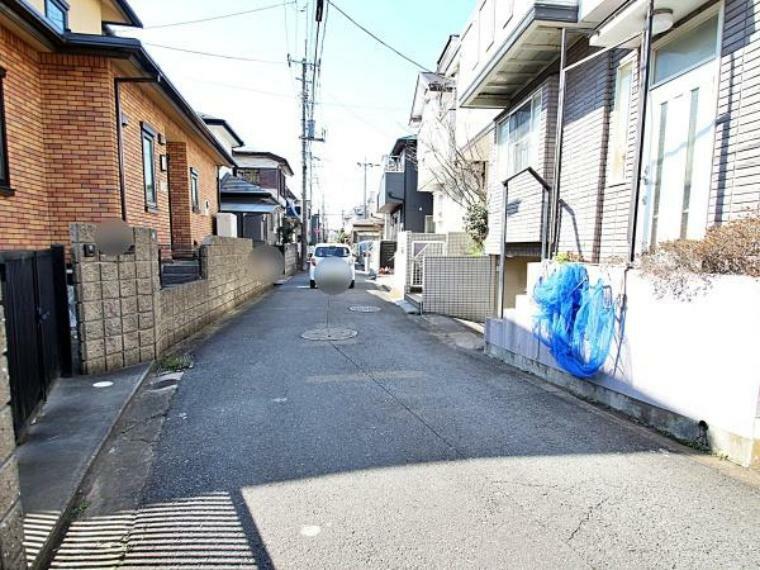 現況写真 車通りの少ない落ち着いた住環境です