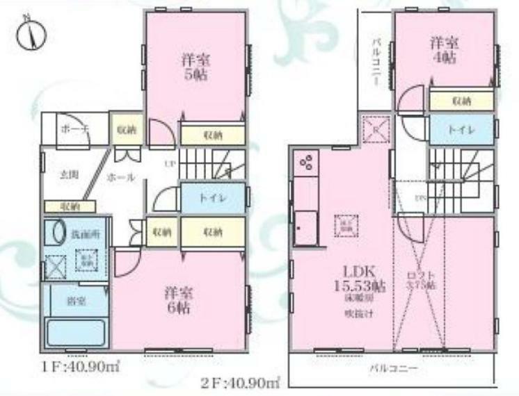 間取り図 中古の戸建3LDKは、近隣との距離があり、騒音問題が起きにくいのがメリットです。2人又は3人家族にとって、丁度良い空間で、価格も経済的です。3部屋あることで寝室や書斎、子供部屋にすることも可能です。