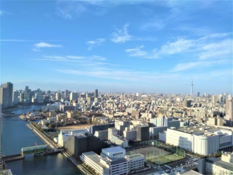 眺望 40階北向きの眺望、東京スカイツリーを望みます。