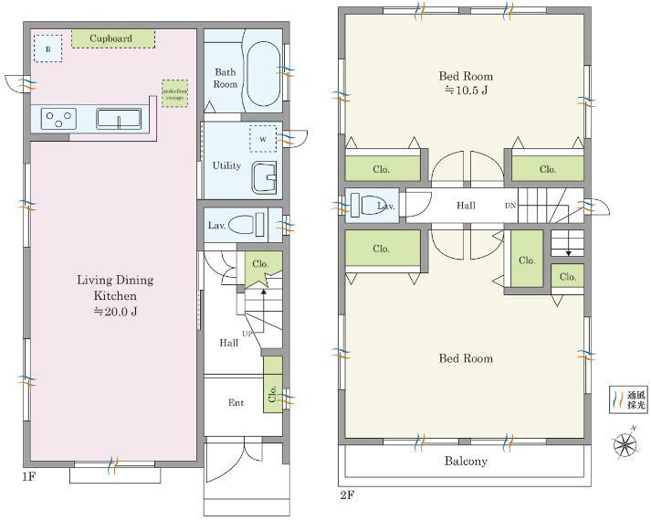 各居室が広々とした快適空間。<BR/>将来的に居室の分割も可能な間取り設計となっております。