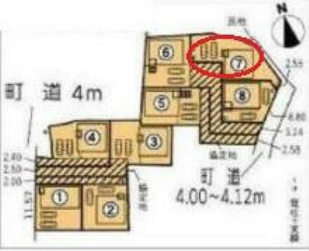 区画図 駐車並列2台可能