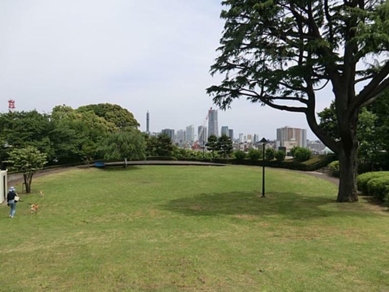 公園 浅間台みはらし公園（急坂を上りきった所にある、名前の通り見晴らしの良い緑豊かな公園。横浜の街が一望できます。）