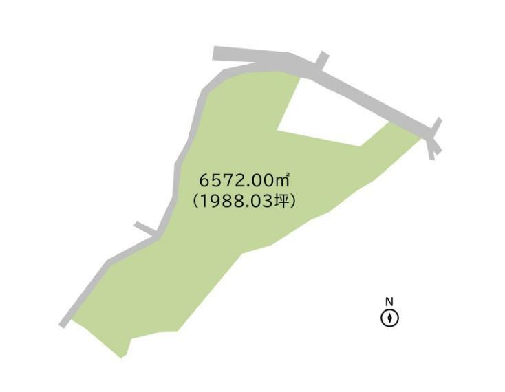 土地図面 土地面積:6572.00平米（1988.03坪）