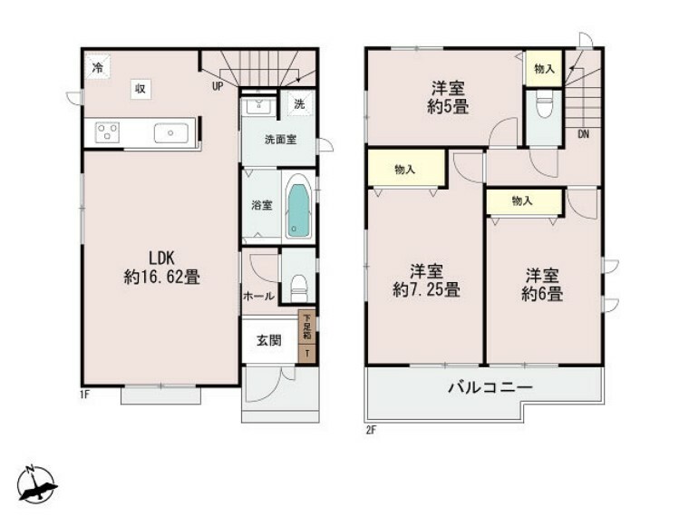 間取り図 C号棟間取り■稲城市押立　新築一戸建て■