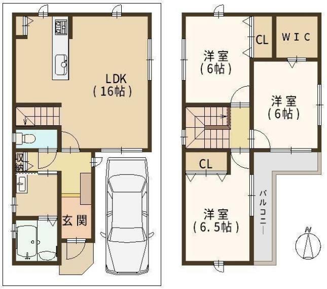 間取り図 間取 限定1区画、南向きで採光・通風良好です！