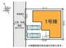 区画図 配置図です。並列2台駐車可能です。