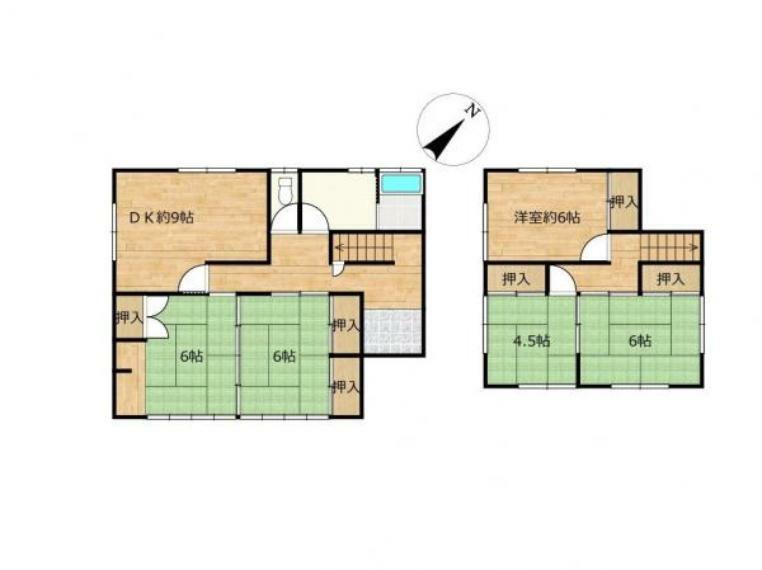 間取り図 現況の間取り図です。