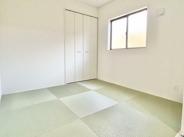 完成予想図（内観） 新しいい草香る畳スペースは、使い方色々！客室やお布団で寝るときにぴったりの空間ですね。