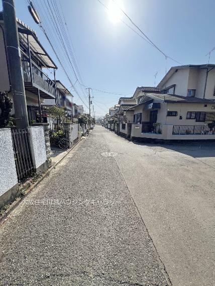 現況写真 前面道路（南西側約5m公道）　現地写真2024.3.16撮影