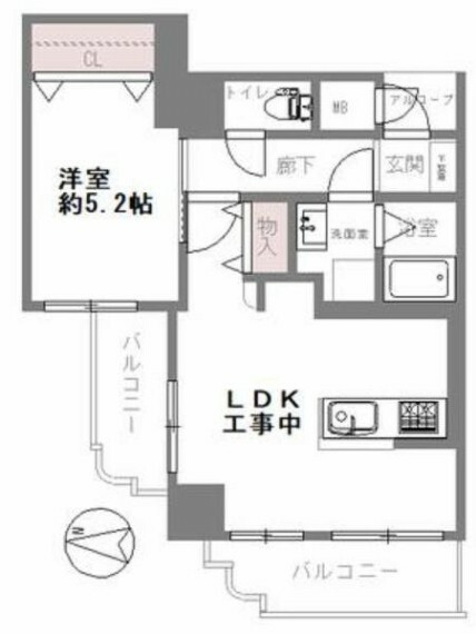 間取り図 間取り:1LDK