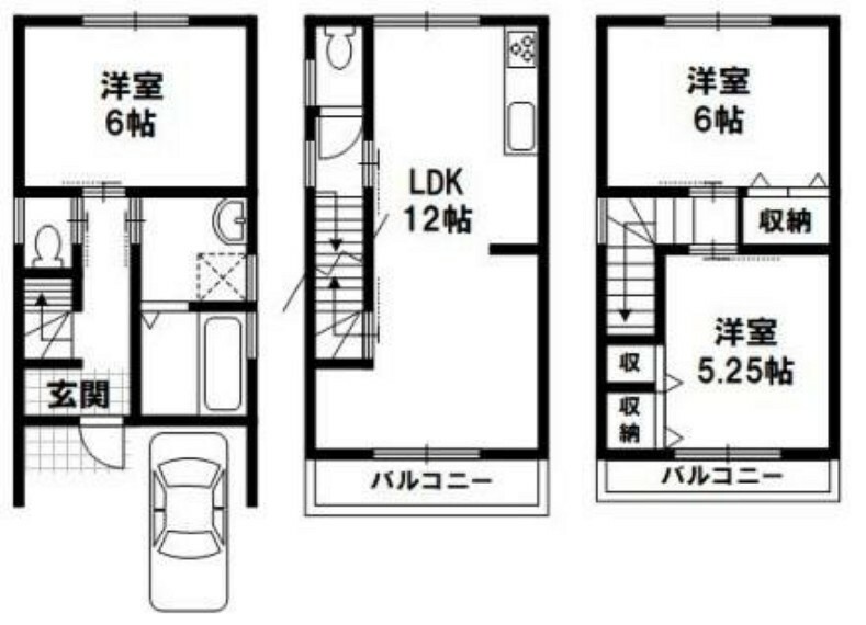 土地図面 参考プラン間取り:3LDK