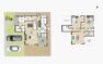 間取り図 WIC・SCL・パントリー・リネン庫・リビング収納など収納が豊富です＾＾ リビングは隣接する和室と一体利用すると約22帖の大空間です＾＾