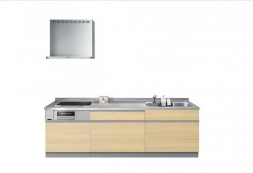 キッチン 【同仕様画像】キッチンは幅約225cmを設置予定です。