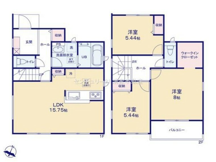 間取り図 収納豊富な間取り！