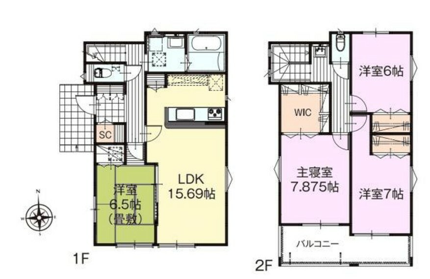 間取り図 4LDKの魅力的な間取り！LDKはゆったりとした空間で、ご家族との団らん時間が、より一層充実したものになりますね！家族との仲が深まり、自然と笑顔が増えそうです！