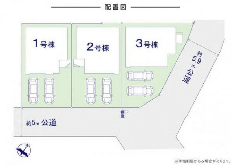 区画図 ●区画図●1号棟