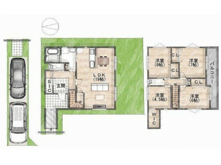 参考プラン間取り図 ＼参考プラン間取り図/収納の充実したゆとりある間取りです