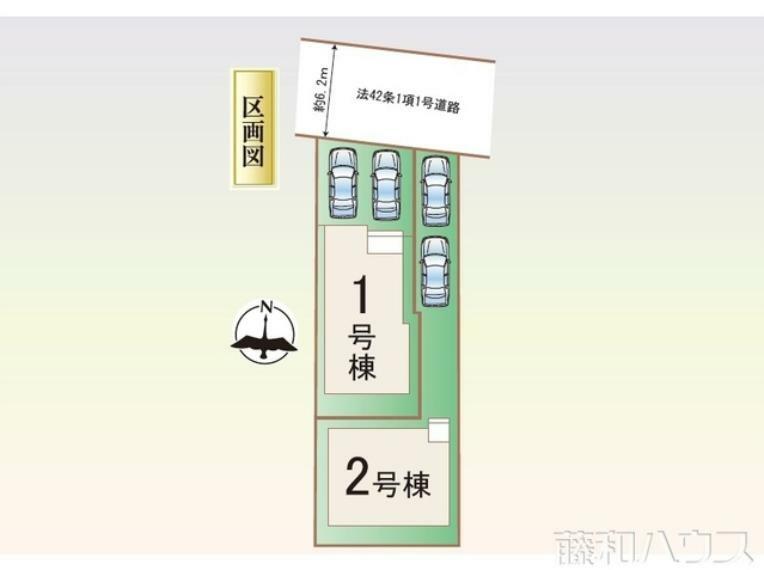 区画図 全体区画図　【北名古屋市沖村岡西】