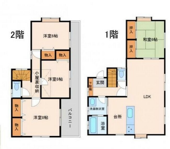 間取り図 ●4LDK＋駐車スペース2台●