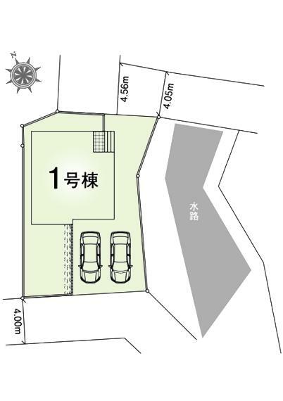 区画図 区画図:並列駐車2台分可能なスペースございます。バーベキューや趣味スペースとして活用頂ける庭あり！