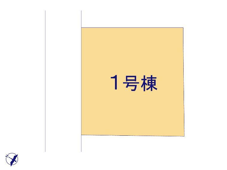 区画図 駐車スペース2台並列可能です。