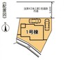 区画図 敷地内に2台駐車可能です。