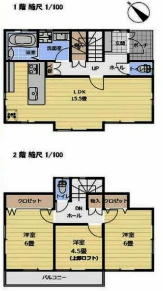 間取り図 《間取り》■リビング中心の新生活。光を取り入れる開放的な設計で居心地の良い時間を演出します。