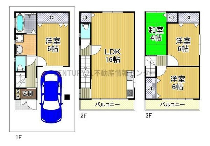 間取り図 室内改装済（令和6年3月実施）