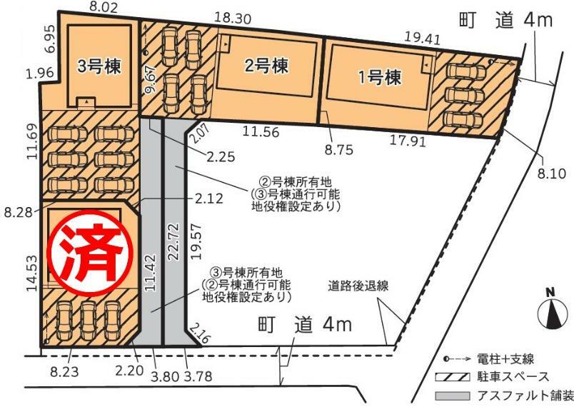 区画図 全体区画図　3号棟