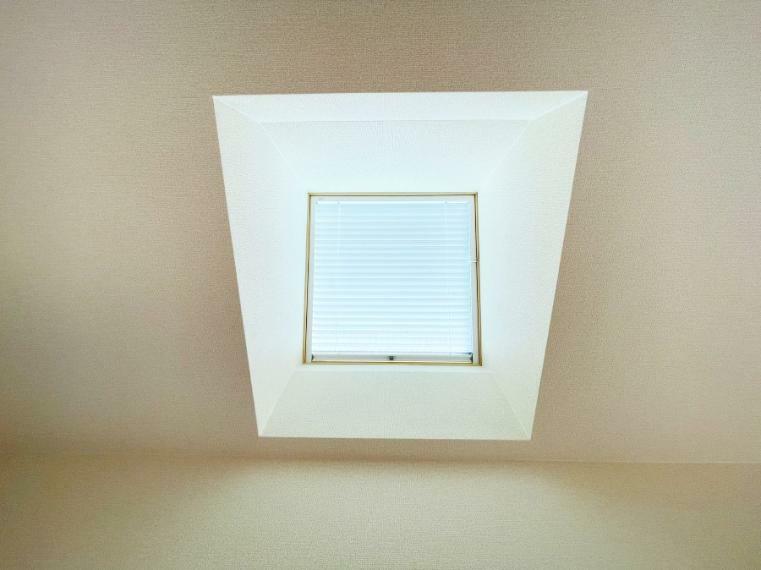 自然な明るさで室内を照らし、開放感もプラスしてくれるトップライト。