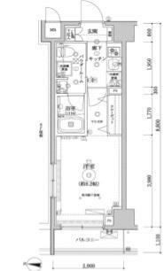 レアライズ清澄白河(1K) 6階の間取り