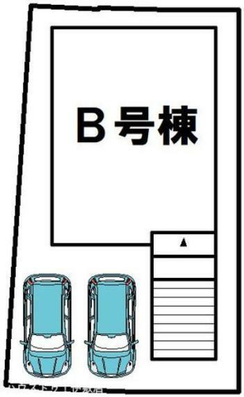 駐車場 【駐車場】普通車並列2台可能