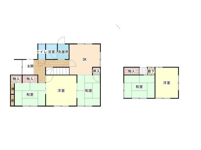 瀬戸内市邑久町福元(5DK)の間取り