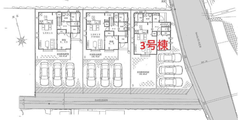 区画図 3号棟　区画図