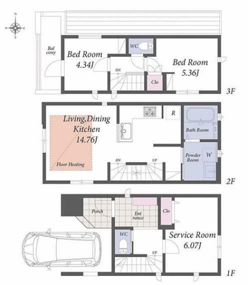 間取り図 1号棟