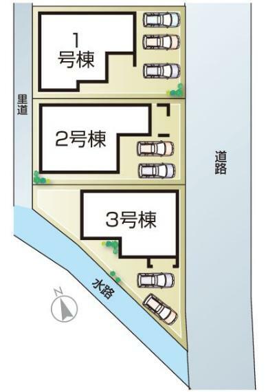 区画図 姫路市青山5期　全3邸　3号棟　区画図