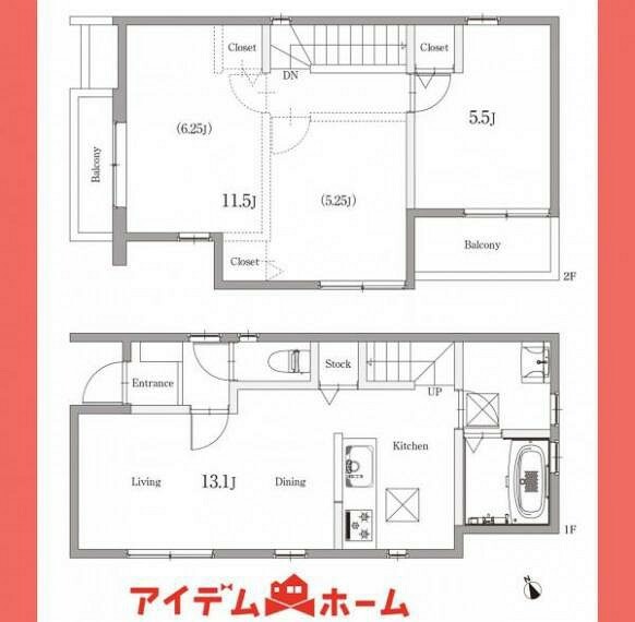 間取り図 A号棟間取図