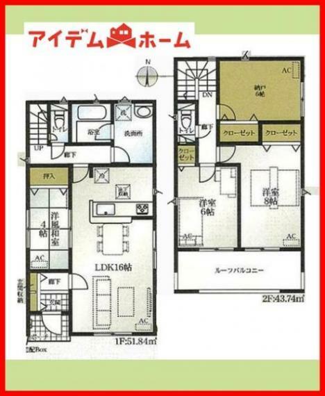 間取り図 2号棟　間取り図　