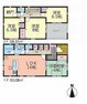 間取り図 6号棟　全室収納＋フロア収納＋納戸で居住スペースを広く開放的に使えます！