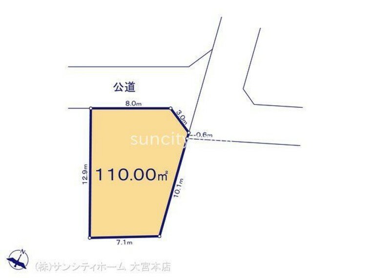 区画図 図面と異なる場合は現況を優先