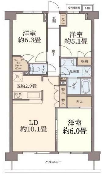 間取り図 3LDK