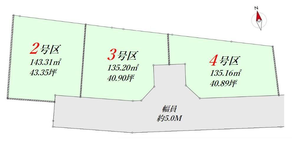 区画図 対象区画は3号区です