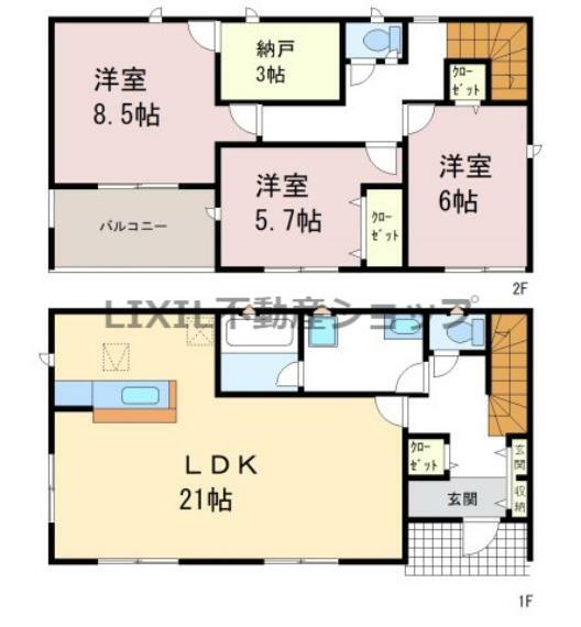 間取り図 【間取り図】間取り図です。