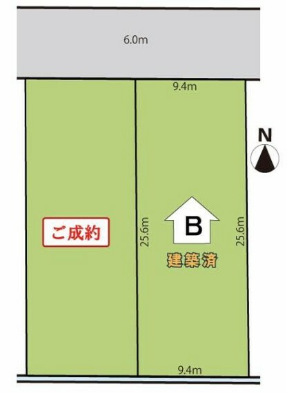 区画図 本物件はB棟です