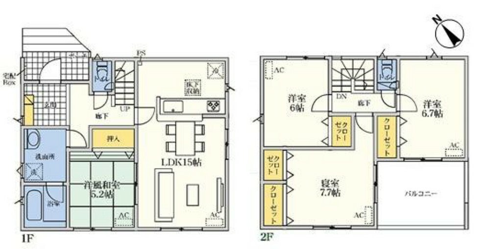 間取り図 閑静な住宅街で住環境良好！