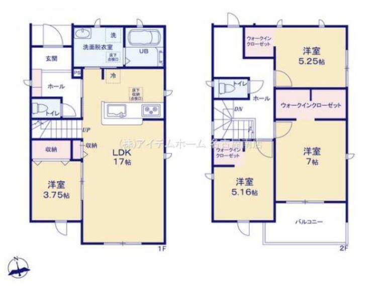 間取り図 1号棟　間取図