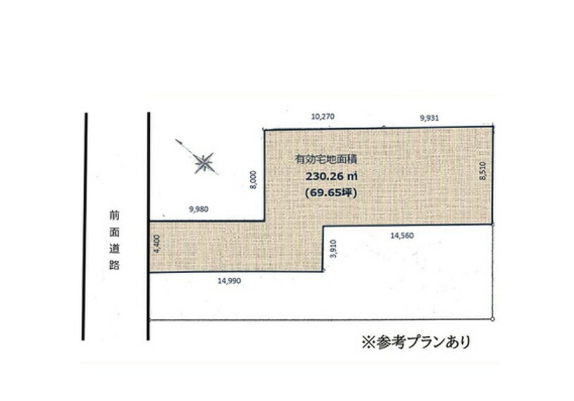 区画図 駅近くの閑静な住宅街、3駅3路線利用可能！建築条件付き土地ではございません