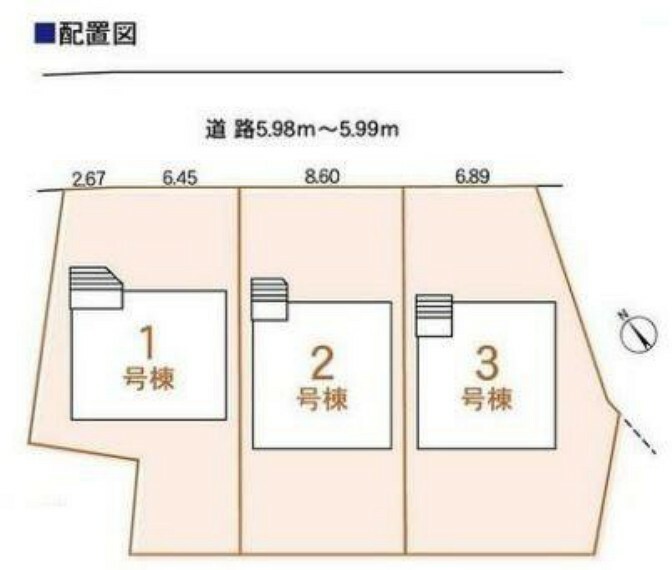 間取り図・図面 当該物件は1号棟です